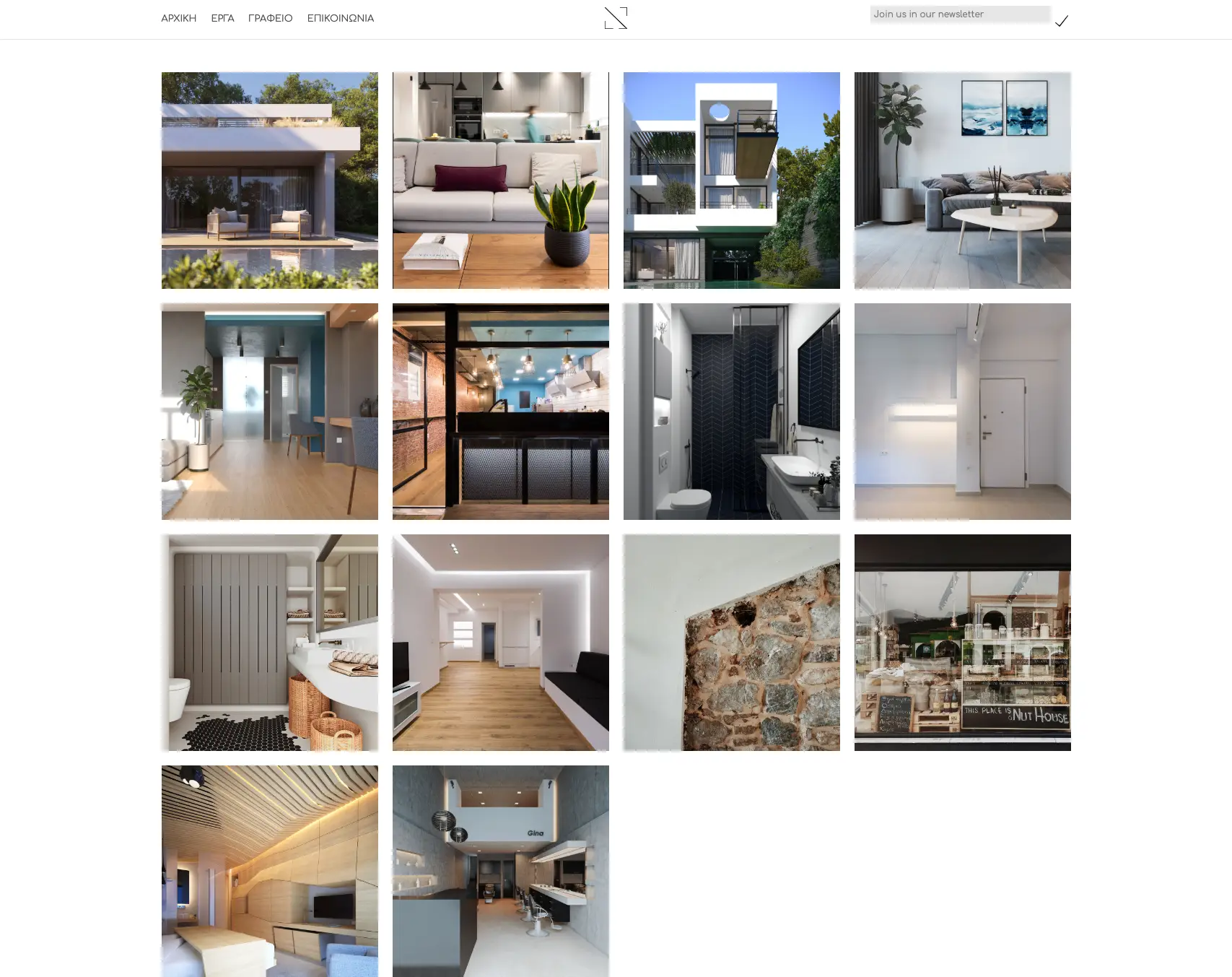 Cube Architects — photography-heavy project grid of residential and commercial work